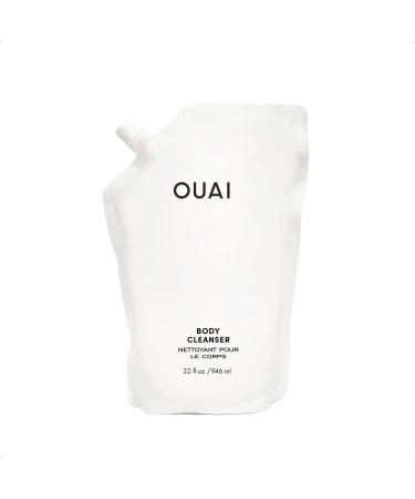 OUAI Body Cleanser Refill Pouch. Nurture  Balance and Soften Skin. Made with Jojoba Seed  Rose Hip Oil to Hydrate Skin. Free from Parabens  Sulfates SLS and SLES and Phthalates (32 Fl Oz) Original
