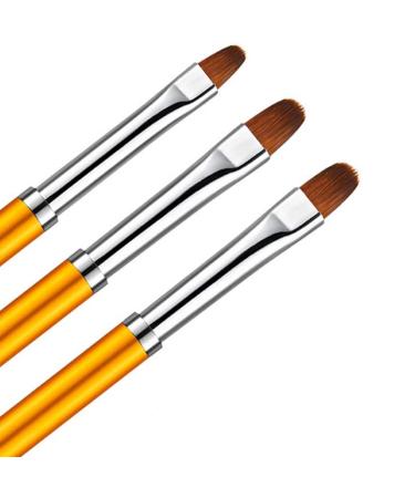 Lovenails 3 Gel Brush Set - Oval Brushes for Nail Design & Art | Professional Quality Gel Modeling & Full Cover Brushes - Buy Online on SooperMarket.com