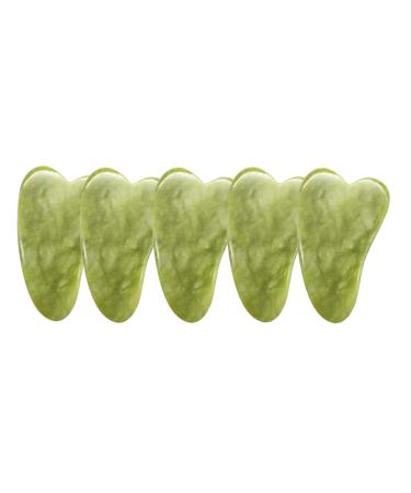 WEISIPU Skin Facial 5Pcs Care Gua Sha Guasha Treatment Massage Natural Jade Board Traditional Scraping Scraper Tool