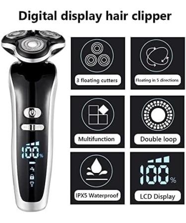 GeRRiT Electric Razor for Men | USB Rechargeable 4D Electric Shaver & Hair Clipper | Professional Hair Trimmer - Buy Online on SooperMarket.com