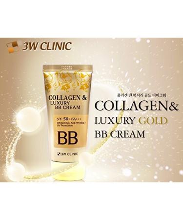3W Clinic Collagen & Luxury Gold BB Cream SPF50+ - Korean BB Cream 50ml | Best Moisturizer & Sun Protection for Radiant Skin - Buy Online on SooperMarket.com
