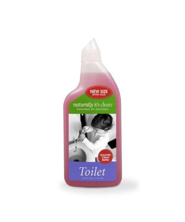 Naturally It's Clean Toilet Bowl Cleaner 24 Ounce All Natural Plant-Based Cleaner is Child and Pet Safe Organic Enzyme Formula Cleans without Bleach or Chlorine