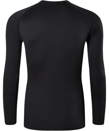 Youper Youth Thermal Compression Shirt - Long Sleeve Fleece Baselayer, Black - Youth Small - Buy Online on SooperMarket.com