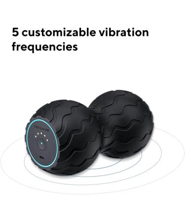 Wave Duo Foam Roller - Ergonomic Bluetooth Muscle Roller for Back Neck & Spine | 5 Vibration Frequencies - Therabody - Buy Online on SooperMarket.com