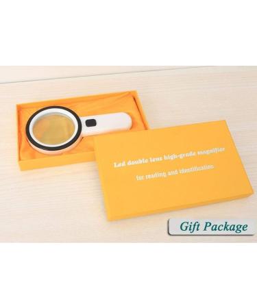 Mity rain 30X Magnifying Glass with LED Light - High Power Handheld Lighted Magnifier with Large Double Glass Lens Led Magnifiers - Buy Online on SooperMarket.com