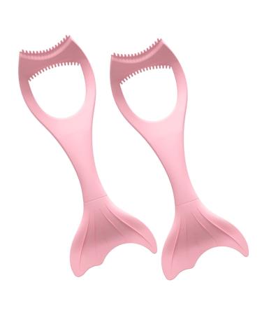 Angoily 2pcs Make Up Eyeliner Applicator Multi-function Eyelash Mermaid Professional Reusable Stencil