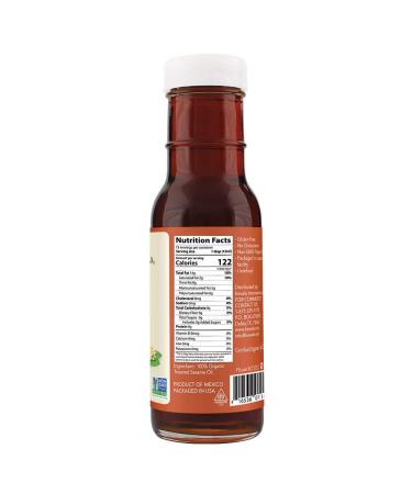 Kevala Organic Toasted Sesame Oil - 8 fl oz (236 ml) | Pure, Natural Flavor - Buy Online on SooperMarket.com