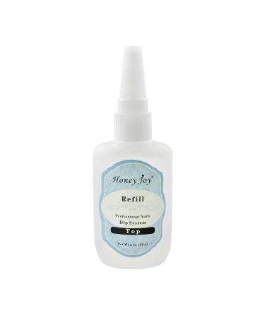 56ml / 1.91oz Refill Gel Base Top Sealer Dry Activator for Dipping Powder Pre-Bond Liquid No Lamp Cure Dip Nails Natural Dry, 56ml-Top Coat