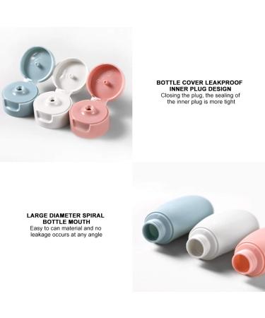 Silicone Base Travel Bottles Set - 3 PCS Leakproof Empty Shampoo & Lotion Containers for Trips & Home Use - Buy Online on SooperMarket.com