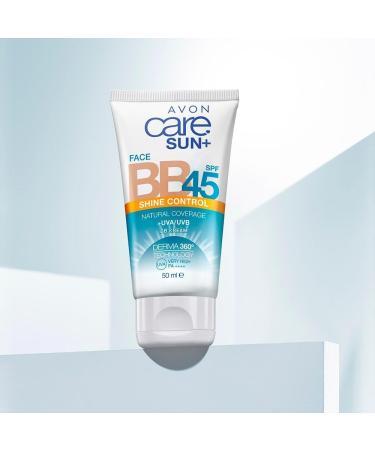 Avon Care Sun+ Shine Control SPF45 Natural Coverage +UVA/UVB BB Cream 50ml - Buy Online on SooperMarket.com