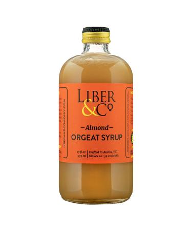 Liber & Co. Almond Orgeat Syrup (17 oz) Made with Whole, Roasted Almonds 17 Fl Oz (Pack of 1)