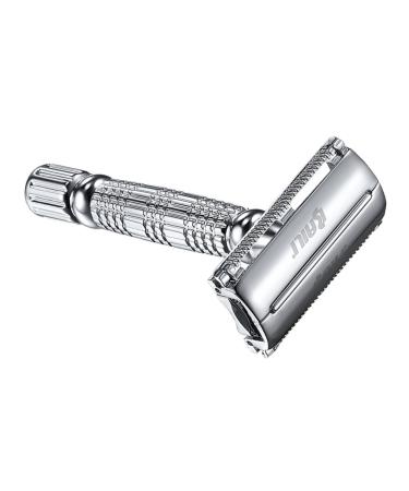 Balacoo Manual Shaver Mens Shavers Fingertip Laceration Men Shavers for Face Hair Clippers Face Shaver Chrome-plated Double-sided Alloy Holder Old Fashioned Double Edge Razor