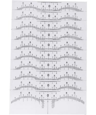 PLAFOPE Scale Ruler 10pcs Set Makeup Stickers Eyebrow Ruler for Microblading Makeup Ruler Eyebrow Stickers Make up - Buy Online on SooperMarket.com