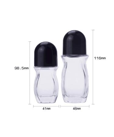 2 Pack 30ml Refillable Clar-on Roll-on Deodorant Bottles | Essential Oil Glass Holder for Aromatherapy & Perfume - Buy Online on SooperMarket.com