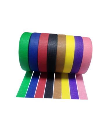 Healeved 6pcs Strong Sticky Wrinkle Paper Colored Tape Garage Door t Handle Container for Gardening Tools Butle Tape Round Grill Grate Adhesive Tape Spray Paint Color Separation Child - Buy Online on SooperMarket.com
