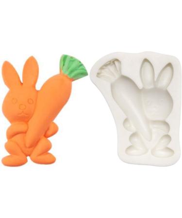 Rabbit Carrot Silicone Mold for Homemade Chocolate Make Easter Gifts for Children High Temperature Resistance Carrot Molds for Chocolate Baking Fondant Multi-color - Buy Online on SooperMarket.com