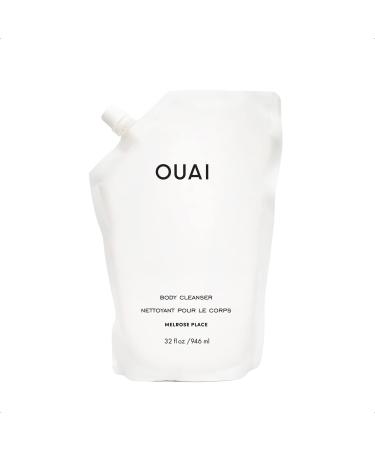 OUAI Body Cleanser Refill Pouch  Melrose Place Scent. Nurture  Balance  Soften Skin. Made with Jojoba Seed  Rose Hip Oil to Hydrate Skin. Free from Parabens  Sulfates SLS  SLES  Phthalates (32 Fl Oz)