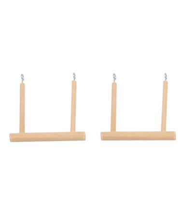 Moondown Farm Canary Swing Wooden (2 Pack) With Hooks for Cage Hanging
