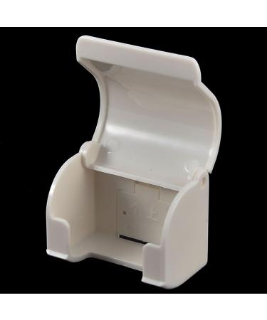 Ruilogod White Plastic Man Bathroom Shaver Razor Holder Convenient Paste Strap for Easy Use | International Shipping Available - Buy Online on SooperMarket.com