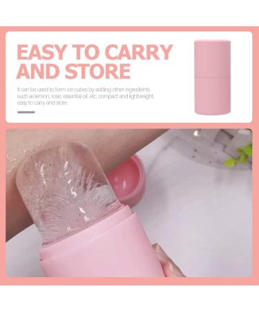 Silicone Ice Face Roller - Cooling Facial Massage Tool for Radiant Skin | Shop Pink Ice Rollers for Refreshing Skincare - Buy Online on SooperMarket.com
