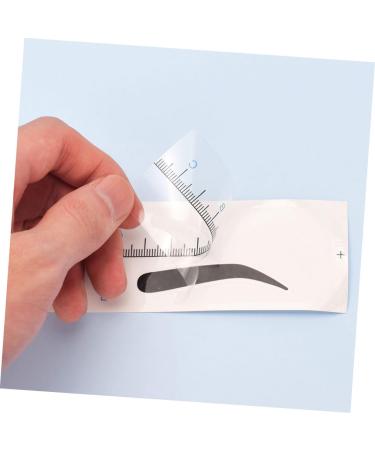 Housoutil 50pcs Eyebrow Positioning Ruler Stickers Eyebrow Template Eyebrow Positioning Tool Disposable Suite - Buy Online on SooperMarket.com