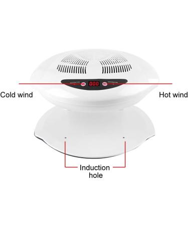 Buy Intelligent Hot & Cold Air Nail Dryer - 400W Gel Nail Lamp with Sensor | Compact Manicure Tool (White) - Fast International Shipping! - Buy Online on SooperMarket.com