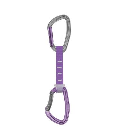 Petzl DJINN AXESS Quickdraw - Durable, Lightweight Quickdraw for Sport, Trad, and Aid Climbing 12 cm Violet
