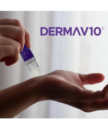 Derma V10 Lavender Roll On Blend of Lavender Oil Chamomile and Rosemary Extract to Promote Peaceful and Restful Night Sleep Aids in Calming and Relaxing The Mind and Body Vegan Friendly - Buy Online on SooperMarket.com