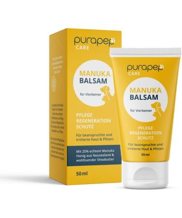 Purapep Care - Manuka Balsam for Dogs & Cats | Skin & Paw Regeneration | 50ml - Soothing Care for Stressed & Irritated Skin - Buy Online on SooperMarket.com
