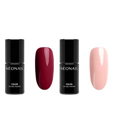 Neonail Starter Set with LED Lamp - 4x 7.2ml Nail Polish UV Shellac Manicure Kit for Perfect Nails - Buy Online on SooperMarket.com