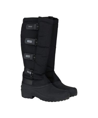 HORZE Thermal Riding Boots Women Polar Winter Riding Boots Lined Thermal Winter Boots Waterproof 40 EU Black