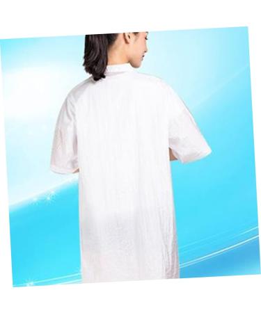 minkissy Clothes Hair dye Clothes Work Clothes Mens Tank Tops thobes for Men Custom Barber Jackets Chef Coat Jacket Clothes Hair Dye Hair Treatment Breathable Cloak Apron Apron - Buy Online on SooperMarket.com