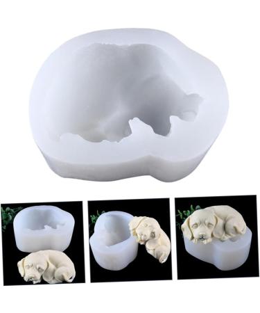 Ciieeo 3pcs Mold Animal Resin DIY Cake Rubber Dessert Jewelry Ice Cube Candy Chocolate Ice Cube Mould Silicone Coaster Epoxy Baking Tool Sleeping Dogs 3D Silica Gel Mousse Chocolate White 10.8X8.5X5CMx3pcs - Buy Online on SooperMarket.com