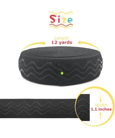 SmiLife 1.1 Non-Slip Silicone Gripper Tape for Clothing - 12 Yards, Black - Buy Online on SooperMarket.com