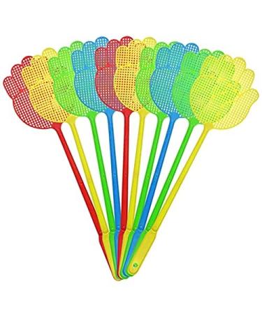Tancuder 20 pieces fly gossip plastic fly gossip Pest Control 40cm Hand fly clapping for mosquitoes flies spiders beetles moths wasps (random colors)