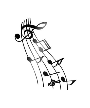 ABOOFAN Musical Note Pendant Music Note Musical Note Wall Art Creative Wall Decor Household 3D Ornament