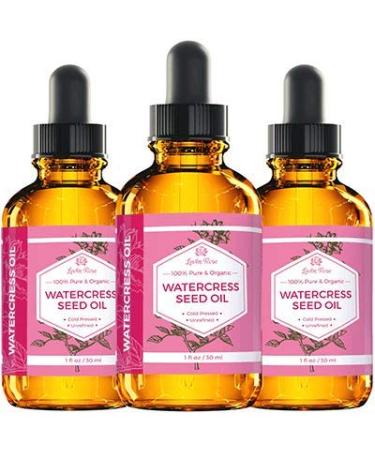 Leven Rose Watercress Organic Seed Oil - 100% Pure Arugula Oil for Hair Growth & Skin Detox - 1 oz - Buy Online on SooperMarket.com