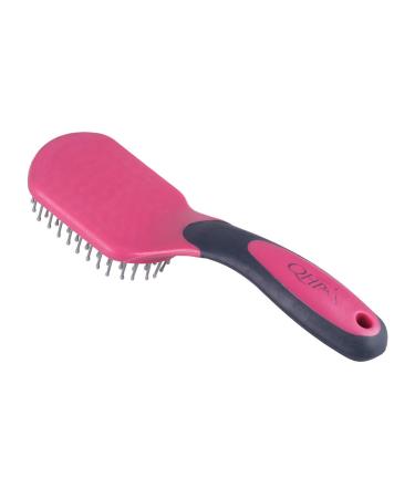QHP Tail and Mane Brush Tail Brush Mane Brush (Fuchsia/navy)