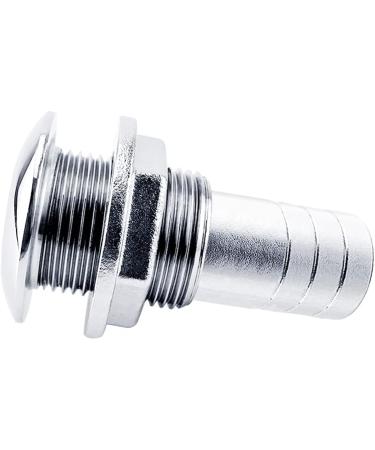 EEYAD 316 Stainless Steel Boat Thru-Hull Fitting Drain - 3/4 I.D. Hose Compatible - Buy Online on SooperMarket.com