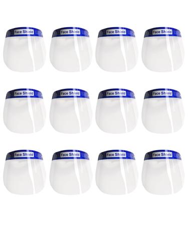 GRKB facial protection 12 pieces face shield with anti-fitting visor facial protection and pleasant thanks to the upholstery facial protection shield faceshield visor spitting protection