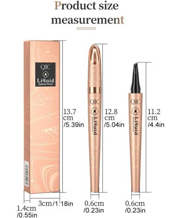 2024 New Magic Eyebrow Pencil with 4 Fork Tip 3D Microblading Eyebrow Pencil Natural Makeup Fine Stroke Magic Eyebrow Pencil Long-Lasting Natural Waterproof Eyebrow Pencil Stay on All Day Dark Coffee - Buy Online on SooperMarket.com