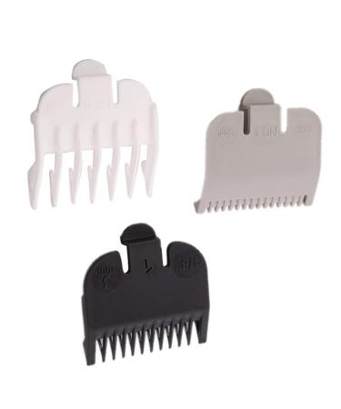3 Piece Set Limit Comb Hair Clipper Accessories Professional Hair Clipper Guide Combs Guide Combs Professional Clipper Comb Hair Trimmer Guards Hair Clipper Guard for Haircut Trimming