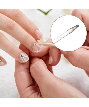 kesurpae Rhinestones Wooden Picker Set Nail Art Decoration Wax Pencils DIY Picking Beauty Manicure Craft Supplies for Home 17.cm with cover - Buy Online on SooperMarket.com