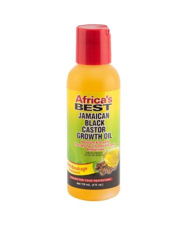 Africa's Best - Jamaican Black Castor Growth Oil  High in Vitamin E  Minerals and Proteins  Help Repair Dry Scalp  Split Ends  Thinning hair and Promotes Regrowth  4oz Bottle  Brown