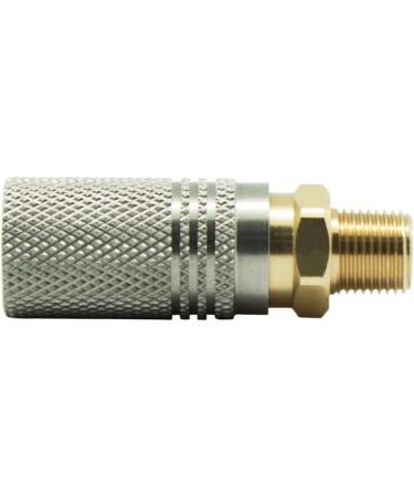 Paintball PCP 1/8 NPT Male Thread Coupler Quick Disconnect Adapter - Ideal for HPA CO2 Air Tank Refills - Buy Online on SooperMarket.com