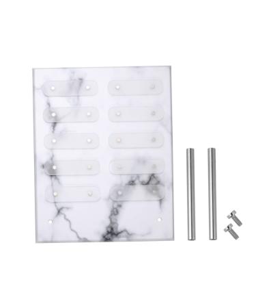PLAFOPE Nail Polish Color Chart Board Nail Sample Display Stand Manicure Holder Nail Polish Color Chart Frame Nail Polish Color Showing Tool