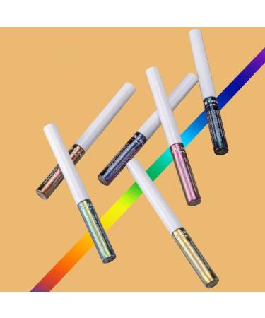 Chameleon Liquid Eyeshadow Set | 6 Metallic Glitter Shades | Long Lasting & Waterproof | Multichrome Makeup - Buy Online on SooperMarket.com