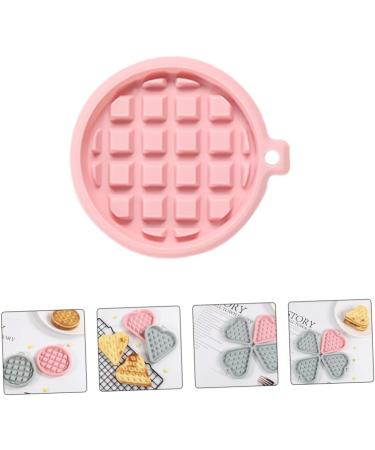 MAGICLULU 3pcs Mold Silicone Bakeware Cookie Silicone Baking Pad Heart Baking Pan Waffle Maker Mould Fondant Round Silicone Muffin Pan Silicone Waffle Mould Baking Tools Silica Gel Waffles 12X11X1.6CM Random Color - Buy Online on SooperMarket.com