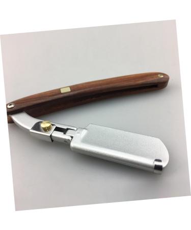 Angoily 2pcs Cutlery Holder - Safe Manual Razor for Men with Wooden Handle & Metal Design | International Shipping Available - Buy Online on SooperMarket.com