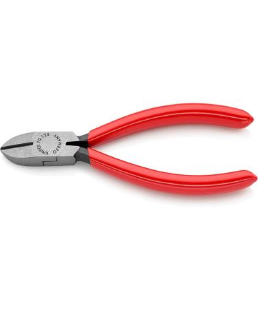 Knipex Diagonal Cutter black atramentized plastic coated 125 mm (self-service card/blister) 70 01 125 SB Grips Plastic Coated Red 125 mm atramentized on self-service card